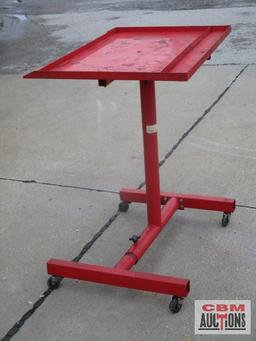 Rolling Shop Parts Tray Red