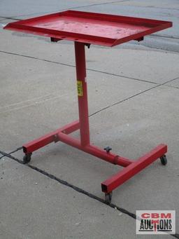 Rolling Shop Parts Tray Red