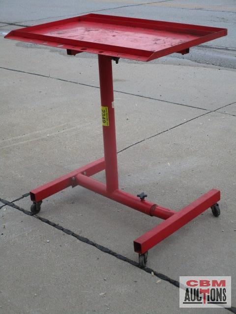 Rolling Shop Parts Tray Red