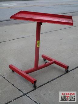 Rolling Shop Parts Tray Red
