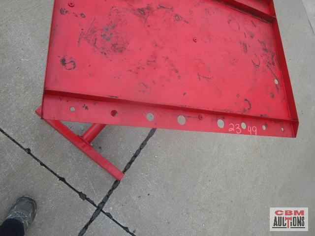 Rolling Shop Parts Tray Red