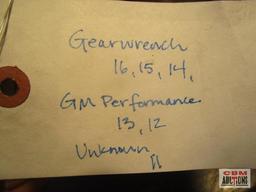 Metric Gear Wrench, GM & Unknown Combination...End Ratchet Gear Wrenches 11mm-16mm