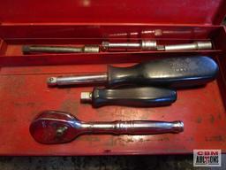 Snap-On 1/4" 12pt Socket Set 1/4"-7/16" & Ratchet, S-K, Williams, Craftsman Extensions & Mac Metal