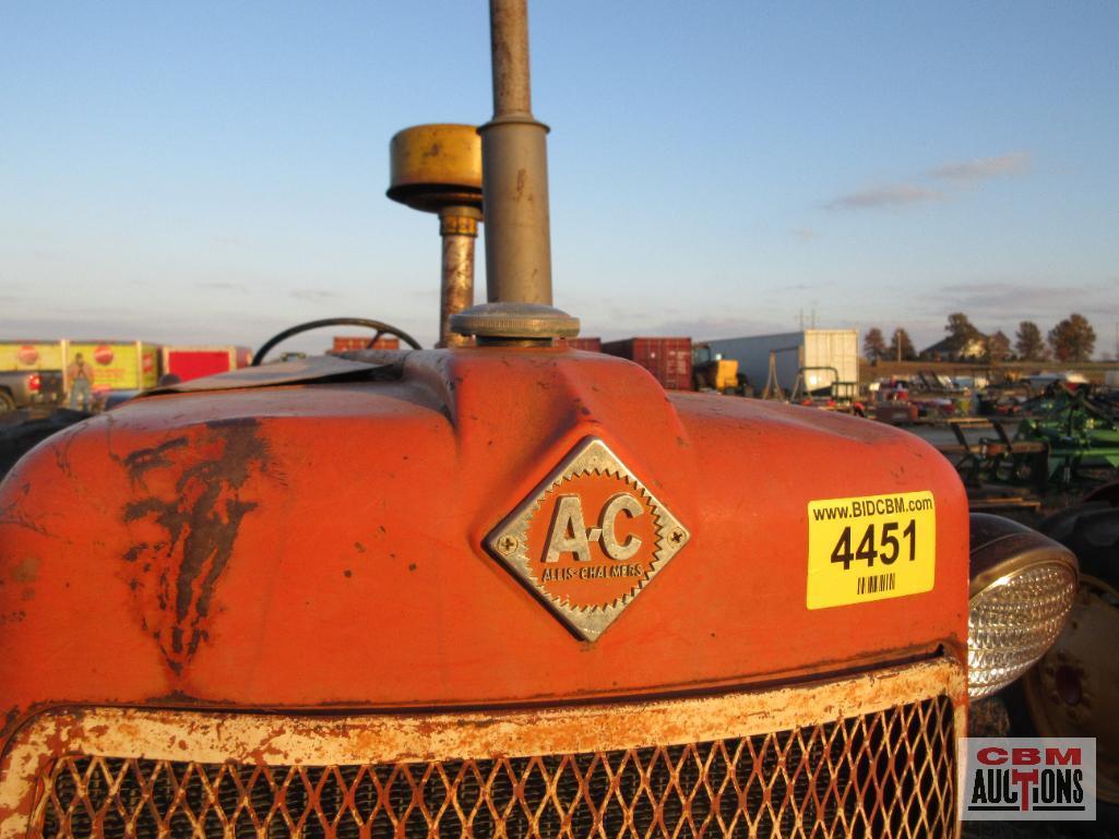 1958 Allis Chalmers D17 Series I Tractor, 3 Pt, 540 PTO, 1 SCV Line (Runs & Drove Into Line)