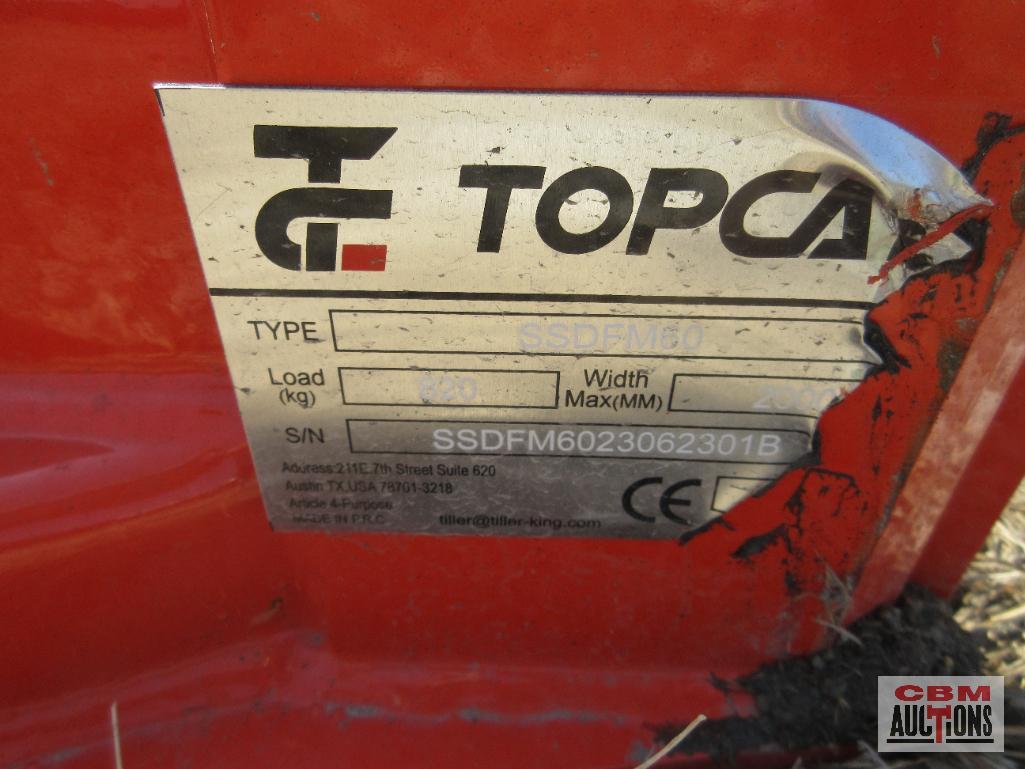 Topcat SSDFM60 60'' Skid Steer Forestry Disc Mulcher, 20-69 GPM (Unused) *1