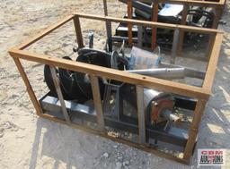 Mower King SSECAG-Y Skid Steer Hydraulic Post Hole Auger Drive & 6",12" & 14" Auger Bits (Unused) *1