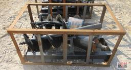 Mower King SSECAG-Y Skid Steer Hydraulic Post Hole Auger Drive & 6",12" & 14" Auger Bits (Unused) *1