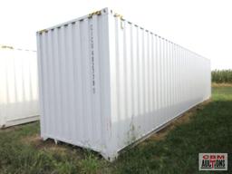 2023 40' Cargo Shipping Container 4- 92" Double Doors On The Side And Rear Doors, One Trip Use