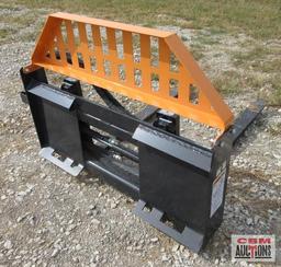 Wolverine PFA-11-3300G Skid Steer 48" Hydraulic Pallet Forks With Hoses And Couplers (Unused) *1