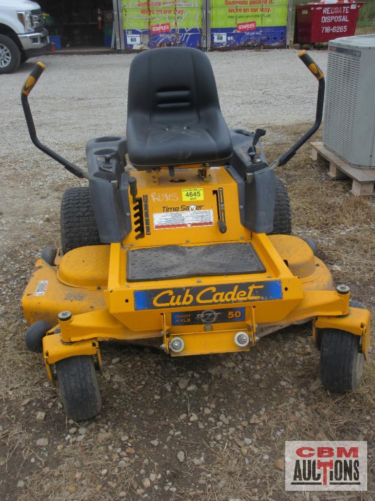 2006 Cub Cadet Time Saver Zero Turn Mid-Mount Mower, 22hp, Kawasaki 50" Deck, S#20060 (Runs)