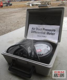 Air Duct Pressure Differential Meter