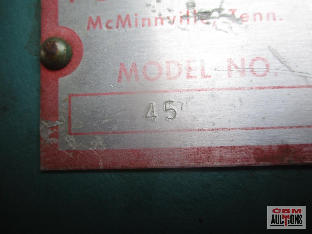 Powermatic 45 Wood Lathe (Missing Chuck-Seller Said Runs) *I