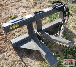 Lackender Skid Steer Tree & Post Puller With Hoses & Ends