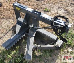 Lackender Skid Steer Tree & Post Puller With Hoses & Ends