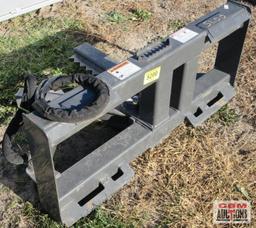 Lackender Skid Steer Tree & Post Puller With Hoses & Ends