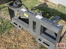 Lackender Skid Steer Tree & Post Puller With Hoses & Ends