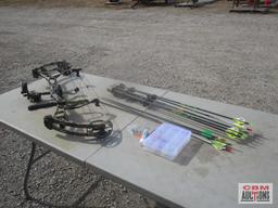 Bear Compound Bow, Arrows, Parts & Case *BRM