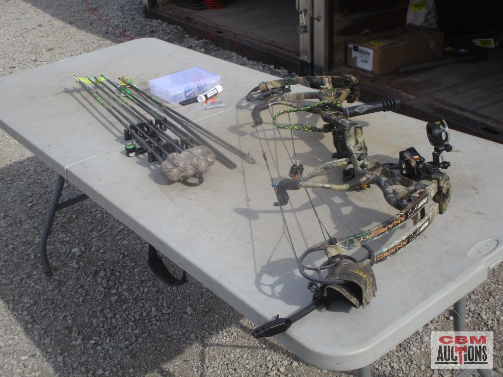 Bear Compound Bow, Arrows, Parts & Case *BRM