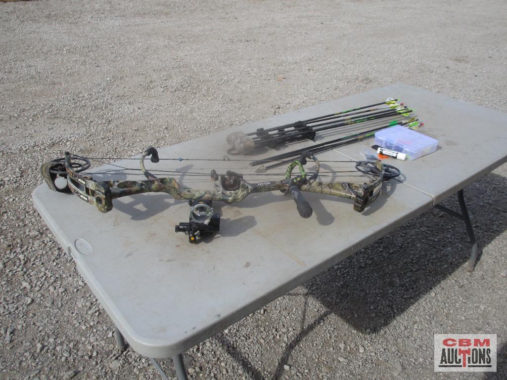 Bear Compound Bow, Arrows, Parts & Case *BRM