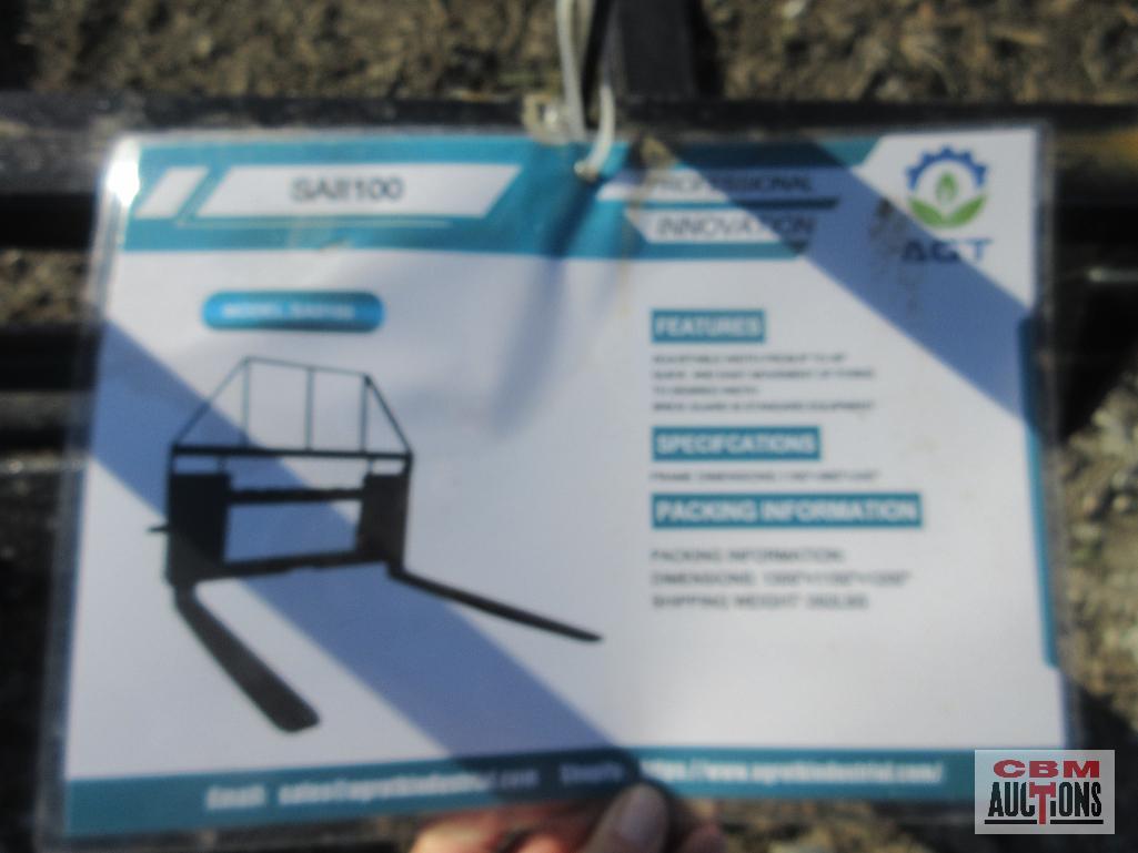 48" Skid Steer Pallet Forks 4K (Unused)