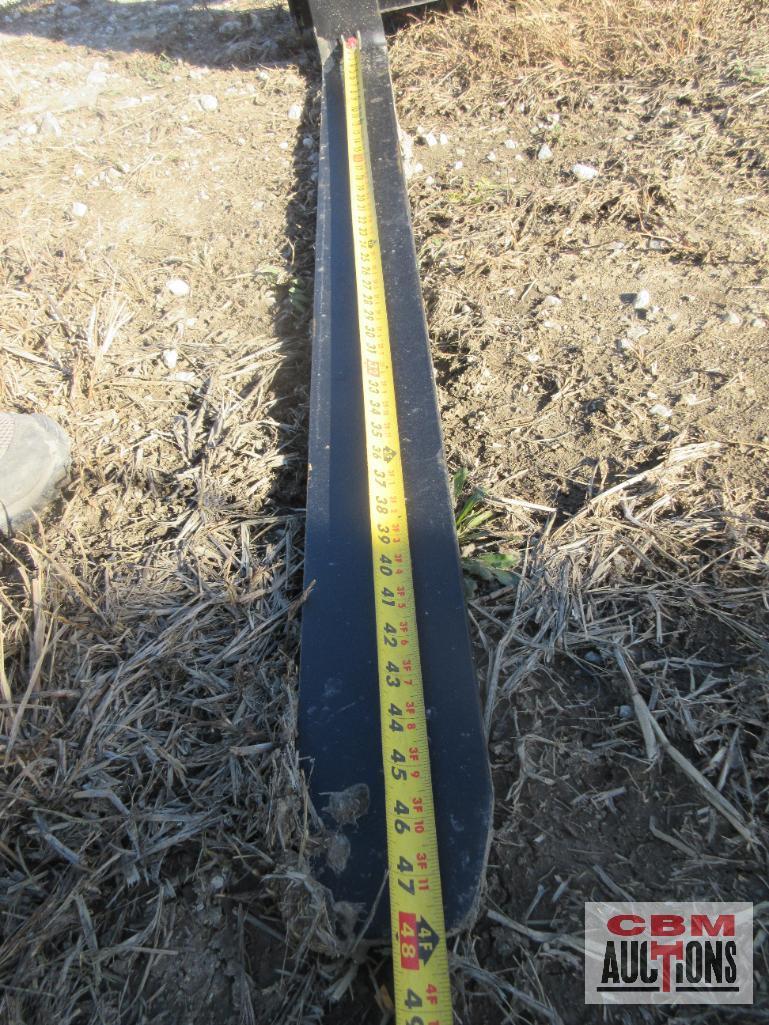 48" Skid Steer Pallet Forks 4K (Unused)