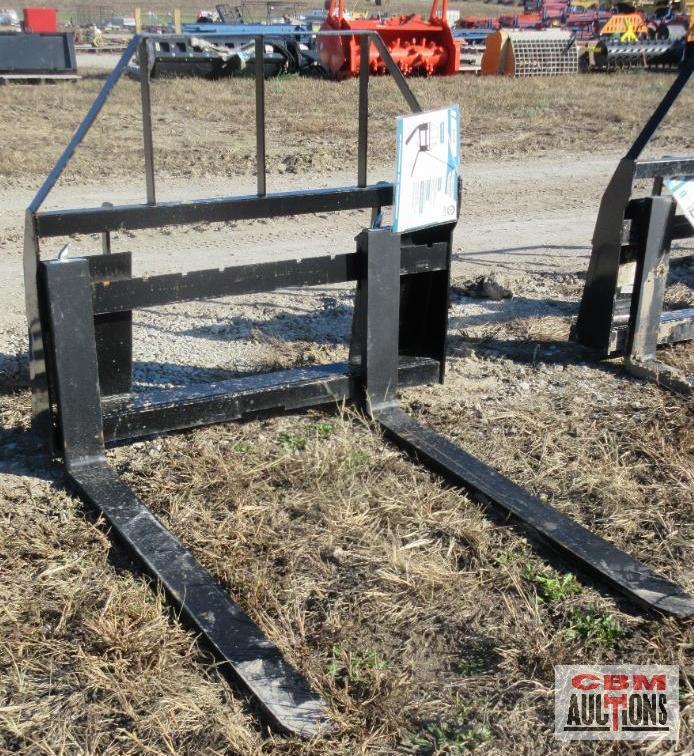 48" Skid Steer Pallet Forks 4K (Unused)