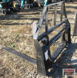 48" Skid Steer Pallet Forks 4K (Unused)