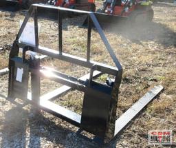 48" Skid Steer Pallet Forks 4K (Unused)