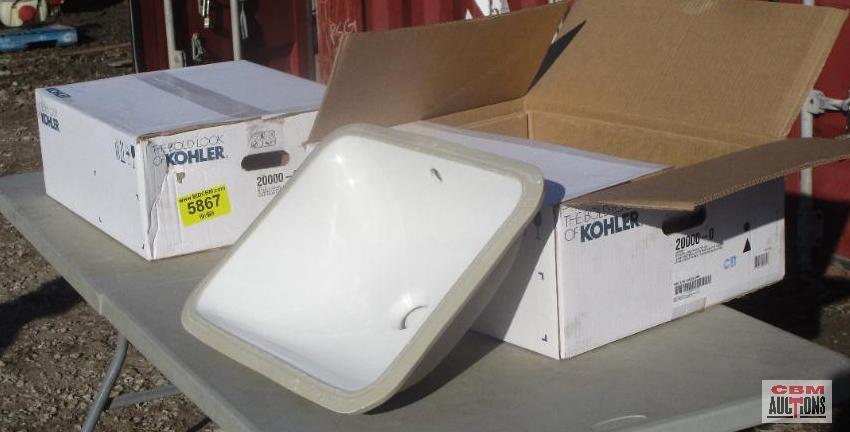 2-Kohler Rectangle Undercounter Sinks (Unused) *GRF