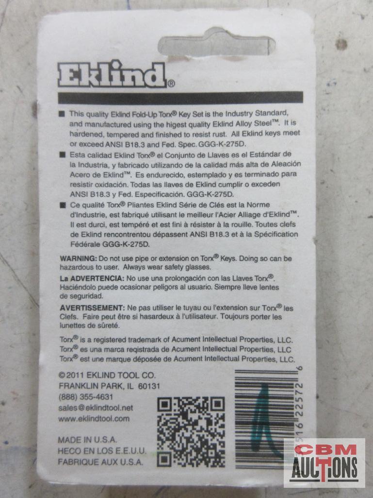 Eklind 22572-Fold Up Torx T6-T20 22571-Fold Up Torx T10-T40