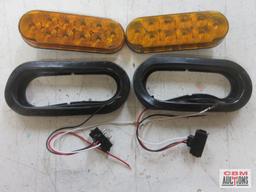 Jammy J-66-A-2K 6" Oval LED Amber Turn Lamp...Kit