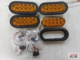 Jammy 6" Oval LED Amber Turn Lamp Kit