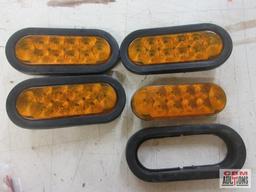 Jammy 6" Oval LED Amber Turn Lamp Kit