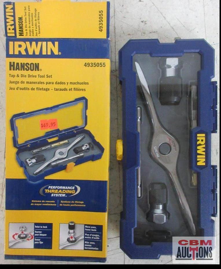 Irwin Hanson 4935055 Tap & Die Driver Tool Set w/ Molded Storage Case...