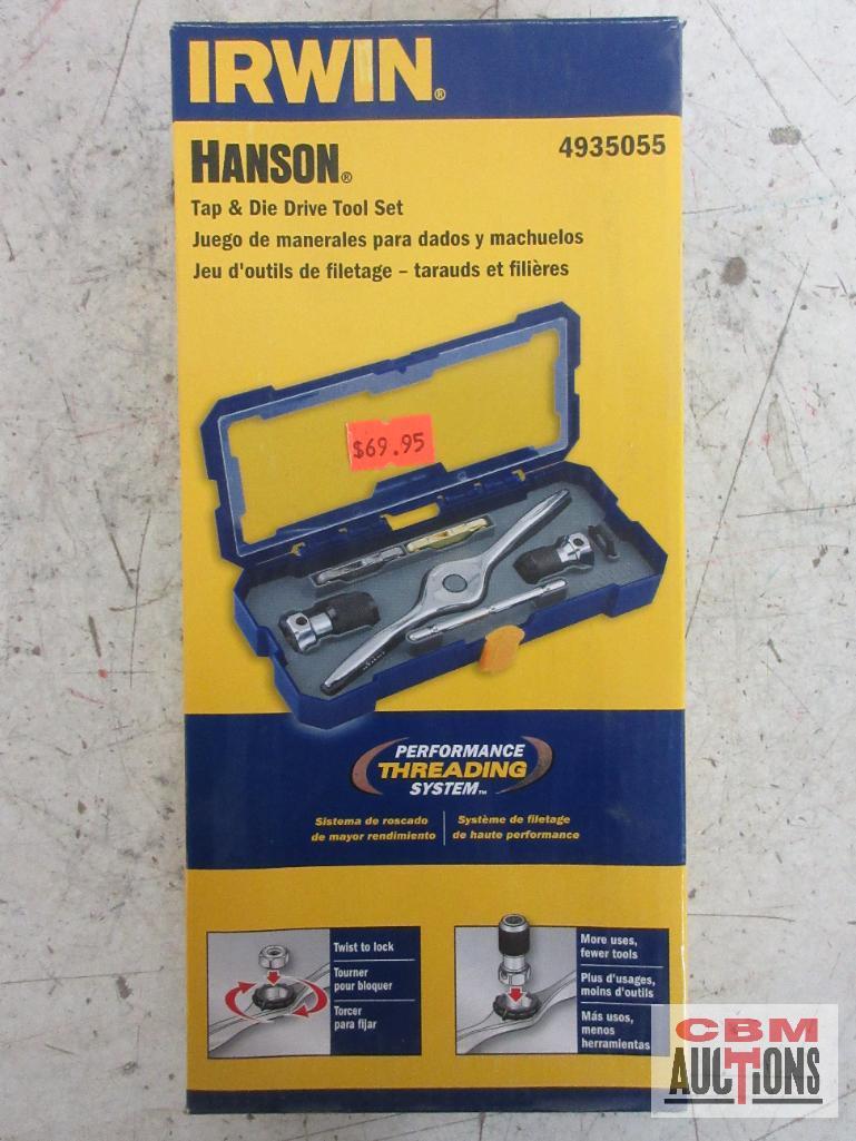 Irwin Hanson 4935055 Tap & Die Driver Tool Set w/ Molded Storage Case...