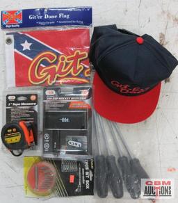 Git-Er-Done -One Size Fits Most IIT 62135 4pc Screwdriver Set Git'er Done Flag 12" x 18" High