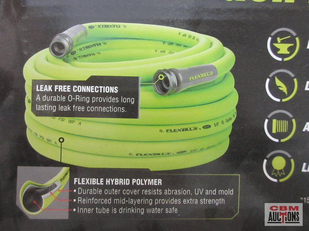 Legacy HFZG575YW Flexilla 5/8" x 75' Flexible Hybrid Polymer Garden Hose