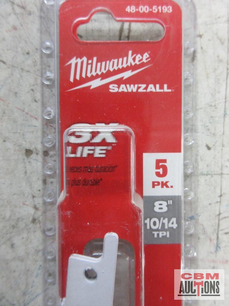 Milwaukee 48-00-5185 Sawzall Blades 4", 24 TPI, Metal - Set of 2 Milwaukee 48-00-5186 Sawzall