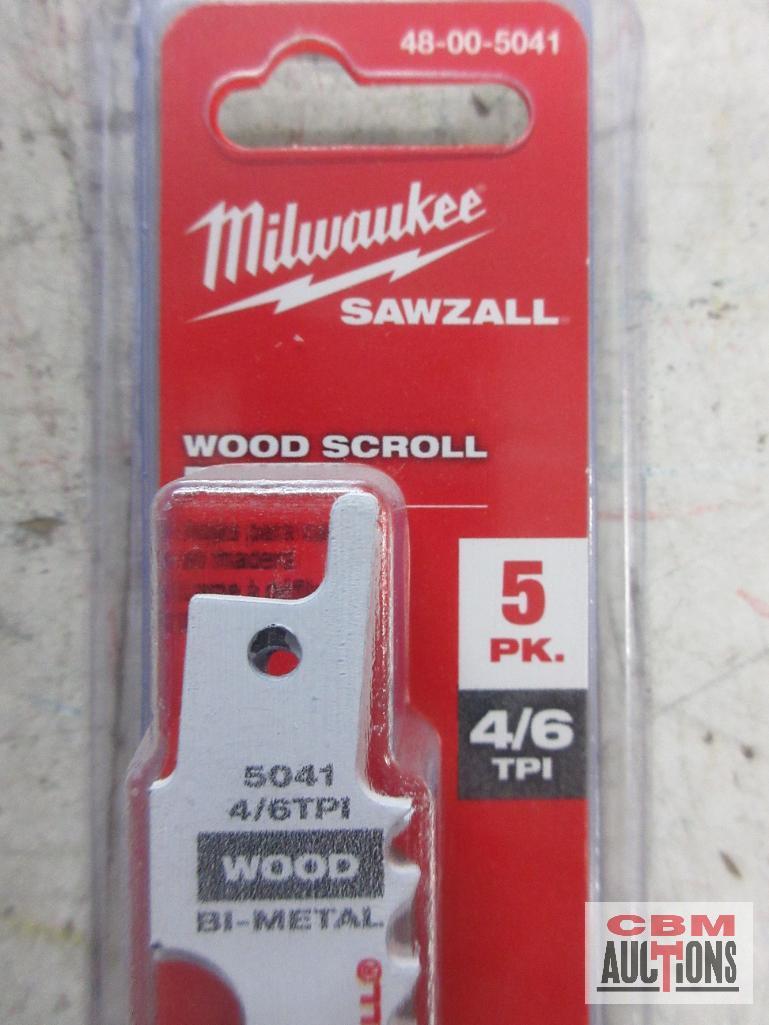 Milwaukee 48-00-5185 Sawzall Blades 4", 24 TPI, Metal - Set of 2 Milwaukee 48-00-5186 Sawzall
