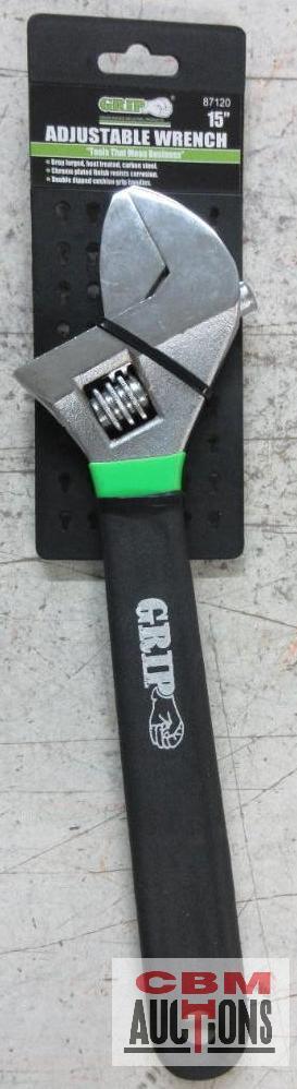 Grip 87120 15" Adjustable Wrench *DRM