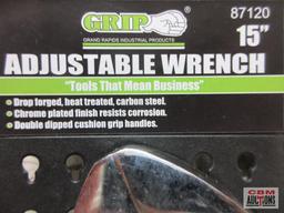 Grip 87120 15" Adjustable Wrench *DRM