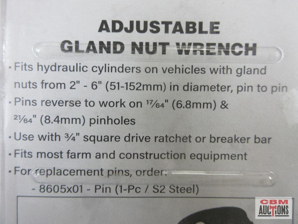 CTA 8605 Adjustable Glad Nut Wrench 2" to 6" *DRM