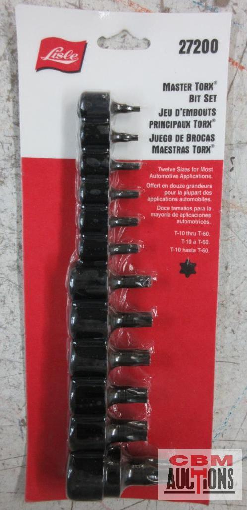 Lisle 27200 Master Torx Bit Set T-10 Thru T-60 *DRM