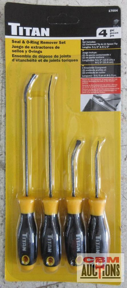 Titan 17004 4pc Seal & O-Ring Remover Set