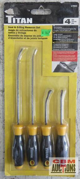 Titan 17004 4pc Seal & O-Ring Remover Set