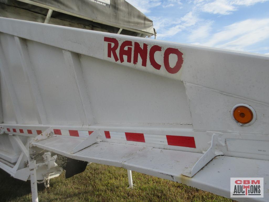 1995 Ranco Tri-Axle Belly Dump Trailer, Pup Trailer Hitch, Ranch Manufacturing Vin #