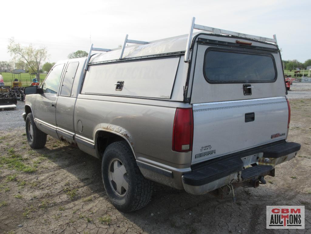 1998 Chevrolet K1500 Extended Cab Pickup Truck, 4x4 VIN # 1GCEK19R3WE158125