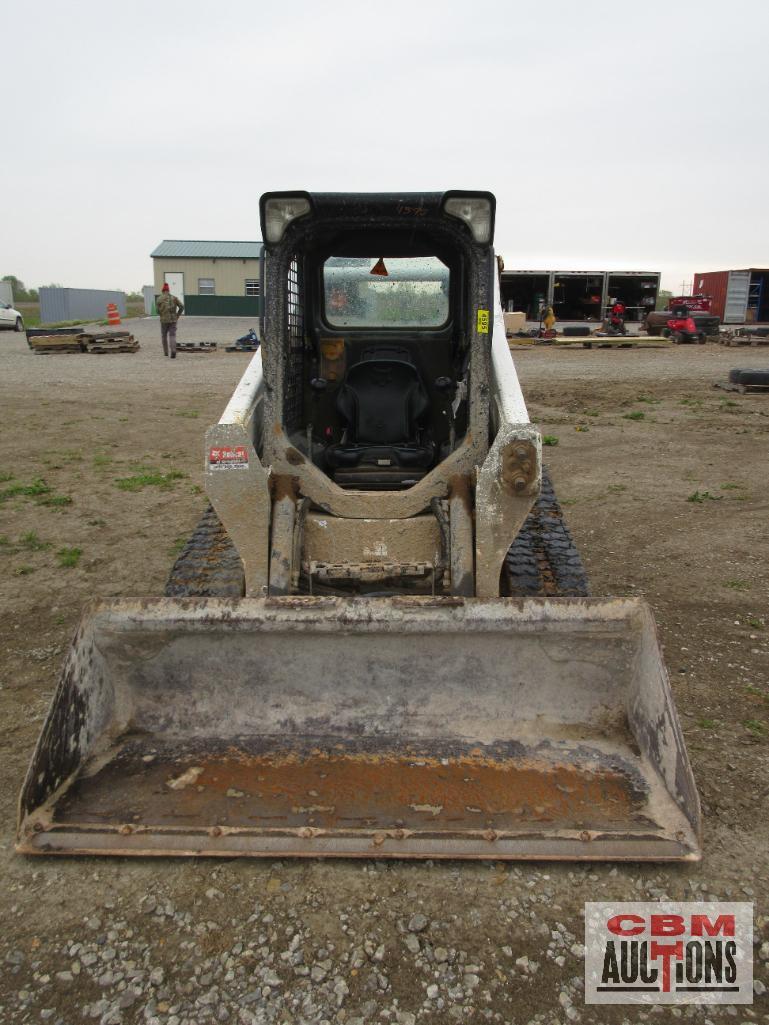 2017 Bobcat T590 Skid Steer Loader, Rubber Track, OROPS, 66hp Diesel, 2,558 Hrs, Foot Controls, Aux