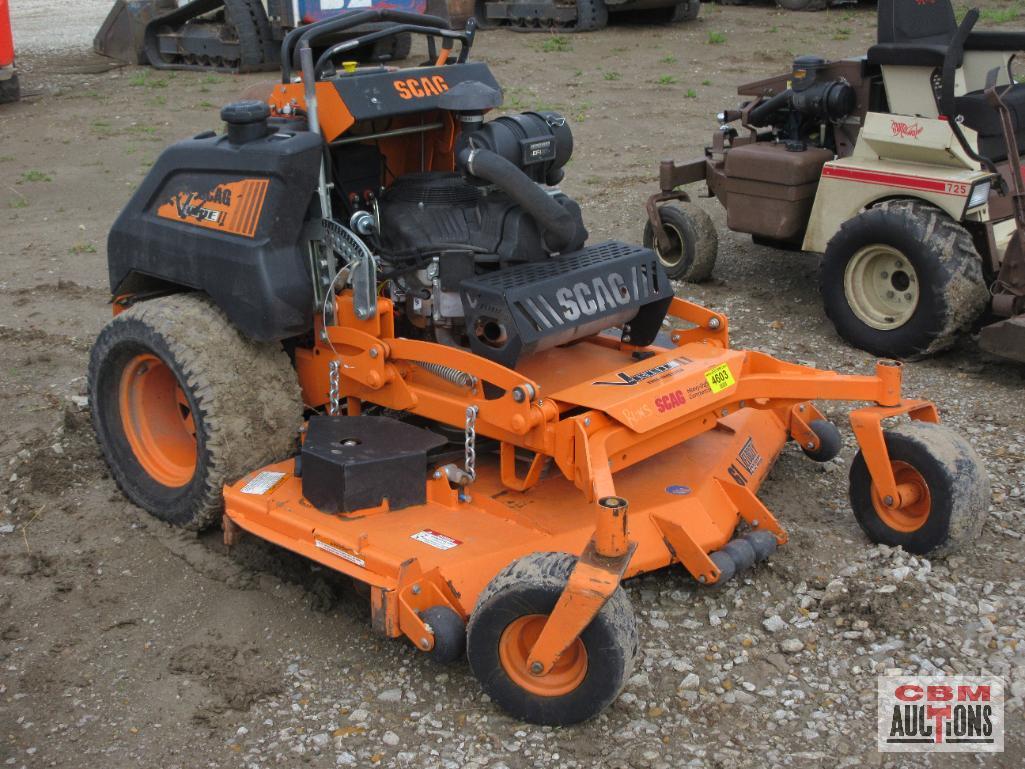 Scag V Ride II Stand On Mower, Vanguard 37 Hp Fuel Injected, 1,138 Hrs, 61" Velocity Plus Deck S#