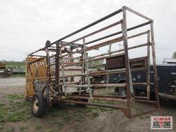 Portable Cattle Squeeze Chute, For-Most 30T Head Gate, Chute With Palpation Gates, New Floor Boards,